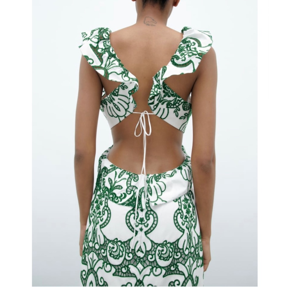 Zara RUFFLED DRESS LIMITED EDITION - Picture 6 of 9